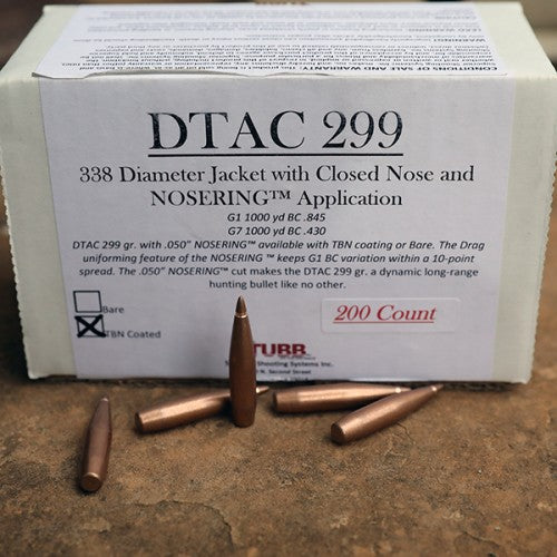 Tubb DTAC .338 Cal 299 DTAC’s with NOSERING® TBN, bare uncoated - 200